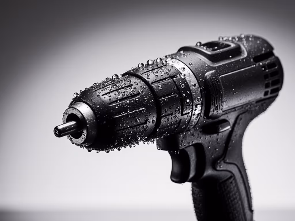 close_up_of_cordless_drill_with_water_droplets
