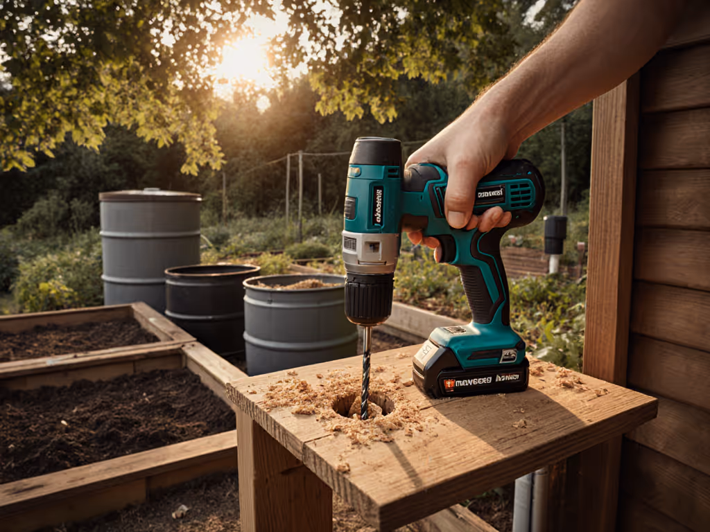 Sustainable Garden Drills: Rainwater & Compost Projects