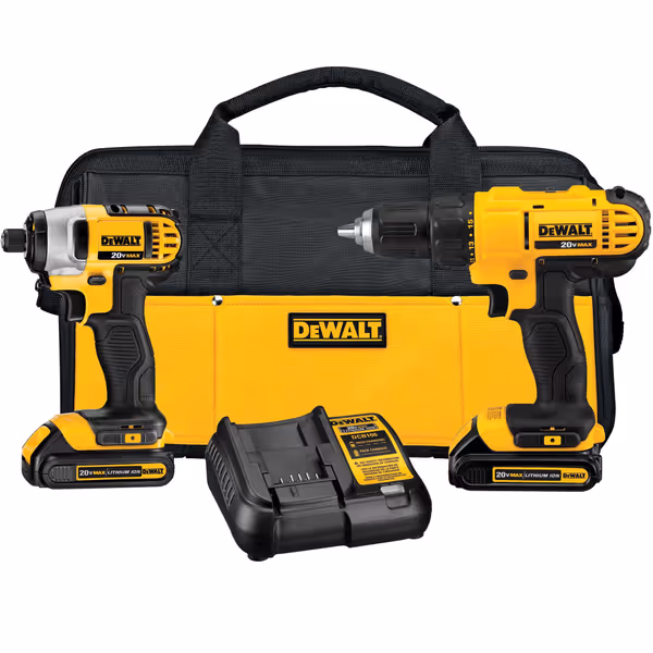 DEWALT 20V MAX Cordless Drill and Impact Driver Combo Kit