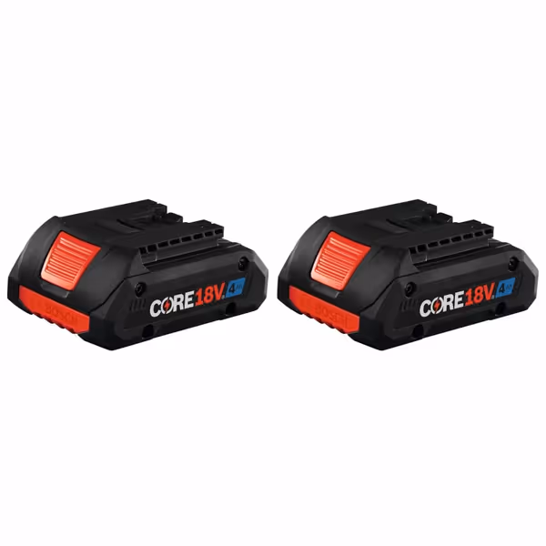BOSCH GBA18V40-2PK 18V CORE18V® Lithium-Ion 4 Ah Advanced Power Battery, 2-Pack
